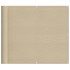 Pantalla de balcón 100% poliéster Oxford beige 90x800