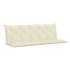 Cojín de banco jardín tela Oxford blanco crema 180x(50+50)x7