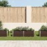 Arriate de acero galvanizado marrón 160x40x45