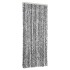 Cortina antimoscas chenilla gris negro y blanco 56x200