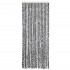 Cortina antimoscas chenilla gris negro y blanco 56x200