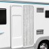 Cortina antimoscas chenilla gris 56x185