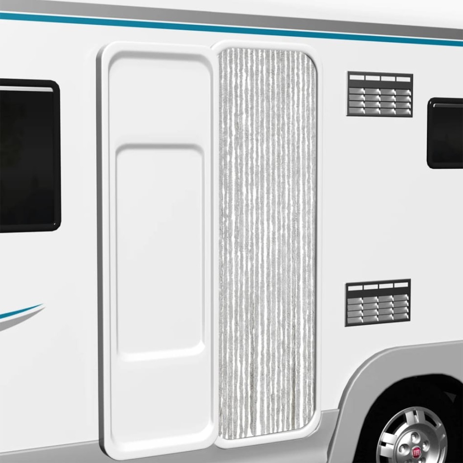 Cortina antimoscas chenilla gris 56x185