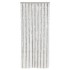 Cortina antimoscas chenilla gris claro y blanco 56x200
