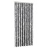 Cortina antimoscas chenilla gris y negro 56x185