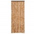 Cortina antimoscas chenilla ocre y blanco 56x200