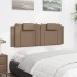 Cabecero de cama acolchado cuero sintético capuchino 120