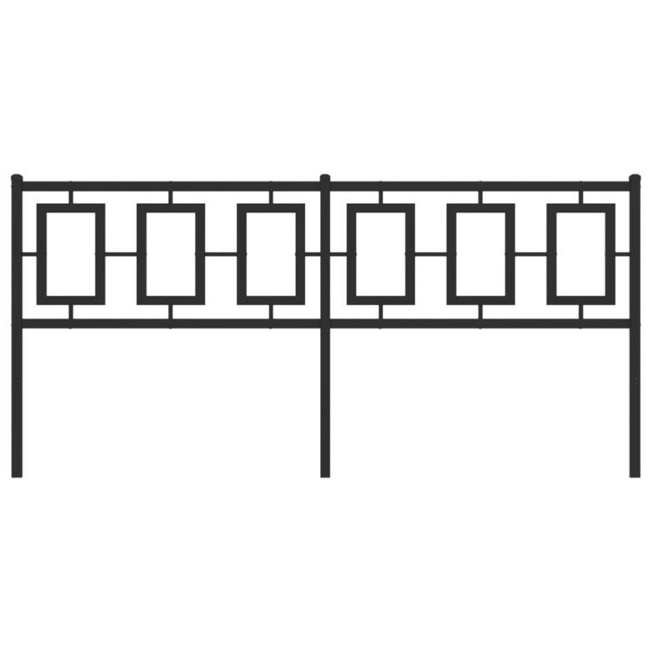 Cabecero de metal negro 180