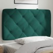 Cabecero de cama acolchado terciopelo verde oscuro 90 cm