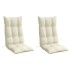 Cojines de silla respaldo alto 2 uds tela Oxford color