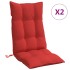 Cojines de silla con respaldo alto 2 uds tela Oxford