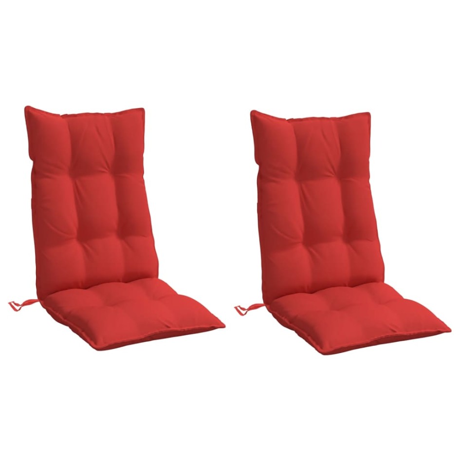 Cojines de silla con respaldo alto 2 uds tela Oxford