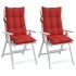 Cojines de silla con respaldo alto 2 uds tela Oxford