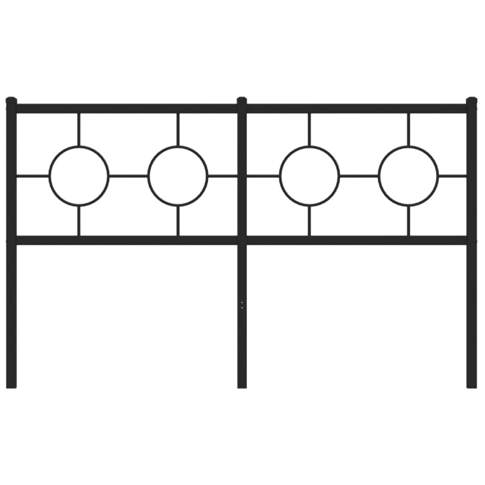 Cabecero de metal negro 135