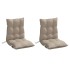 Cojines para silla respaldo bajo 2 uds tela Oxford gris