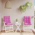 Cojines para silla con respaldo bajo 2 uds tela Oxford