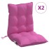Cojines para silla con respaldo bajo 2 uds tela Oxford