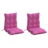 Cojines para silla con respaldo bajo 2 uds tela Oxford