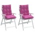 Cojines para silla con respaldo bajo 2 uds tela Oxford