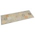 Alfombra de cocina lavable terciopelo hexágonos pastel