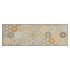 Alfombra de cocina lavable terciopelo hexágonos pastel