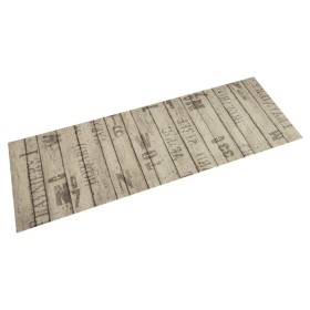 Alfombra de cocina lavable terciopelo estampado valla 60x180