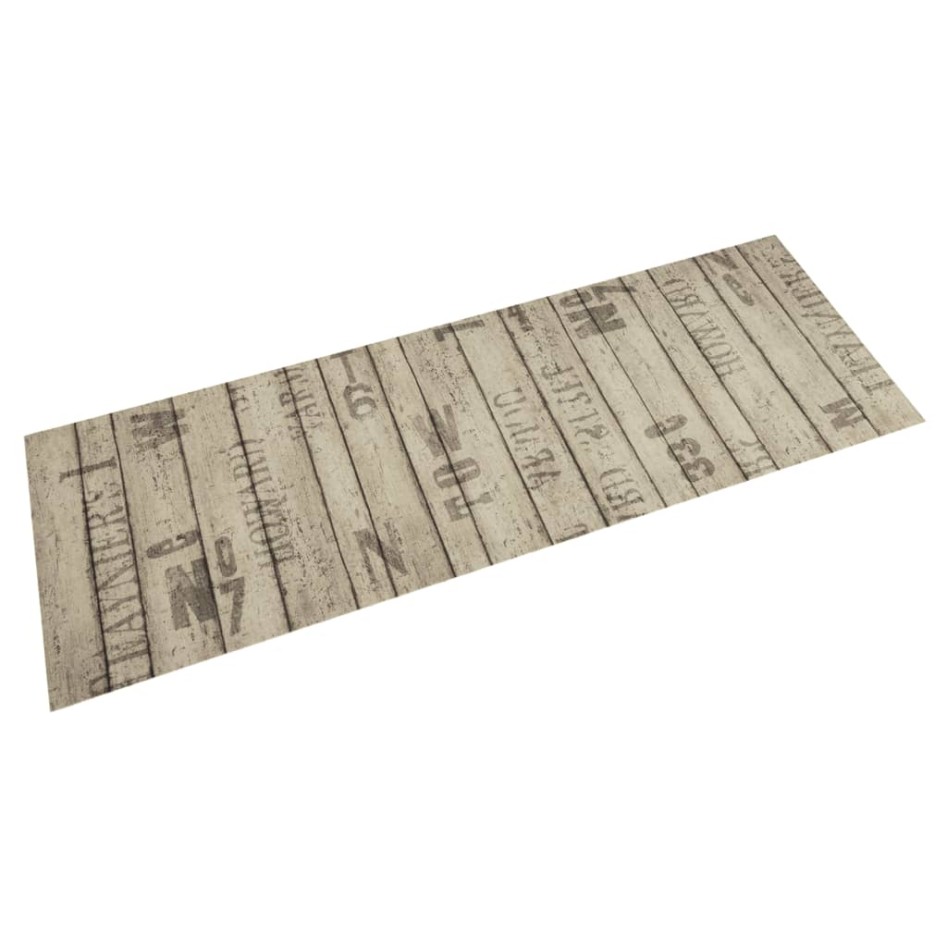 Alfombra de cocina lavable terciopelo estampado valla 60x180