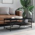 Mesa de centro de madera contrachapada negro 100x49x40