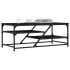 Mesa de centro de madera contrachapada negro 100x49x40