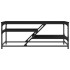 Mesa de centro de madera contrachapada negro 100x49x40