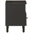 Mesita de noche de madera maciza de mango negra 40x33x46