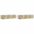 Muebles de pared 2 uds madera de ingeniería roble