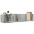 Muebles de pared 2 uds madera de ingeniería gris