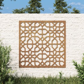 Adorno de pared de jardín acero corten diseño morisco 55x55