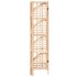 Estante de esquina de madera de cedro 27x27x110