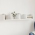 Mueble de pared madera de ingeniería blanco 99x18x16,5