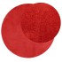 Alfombra de pelo corto OVIEDO roja Ø 120