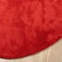 Alfombra de pelo corto OVIEDO roja Ø 120