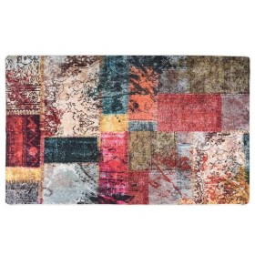 Alfombra lavable antideslizante patchwork multicolor 120x170