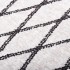 Alfombra lavable antideslizante negro y blanco 120x170