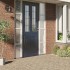Láminas de ventana esmerilada 3 uds PVC estampado arco iris