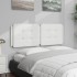 Cabecero de cama acolchado cuero sintético blanco 140