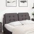 Cabecero de cama acolchado cuero sintético gris 140
