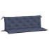 Cojines banco jardín 2 uds tela Oxford azul marino 150x50x7