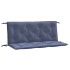 Cojines banco jardín 2 uds tela Oxford azul marino 120x50x7