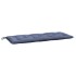 Cojines banco jardín 2 uds tela Oxford azul marino 120x50x7