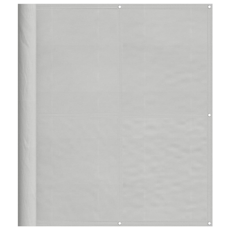 Pantalla de balcón 100% poliéster Oxford gris claro 120x700