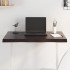 Tablero mesa madera tratada borde vivo marrón 80x50x(2-4)
