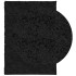 Alfombra peluda de pelo largo moderna PAMPLONA negra 120x170