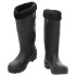 Botas de agua con calcetines extraíbles negro número 38